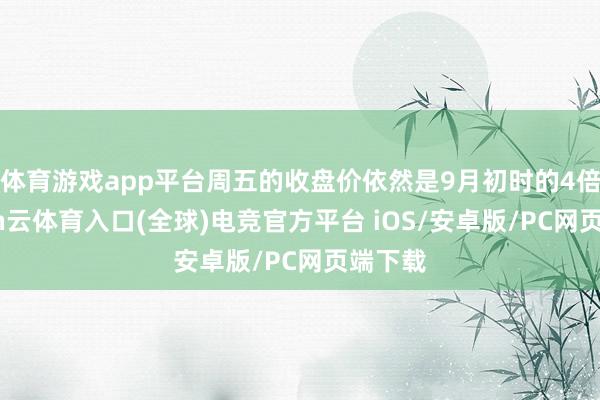 体育游戏app平台周五的收盘价依然是9月初时的4倍-开yun云体育入口(全球)电竞官方平台 iOS/安卓版/PC网页端下载